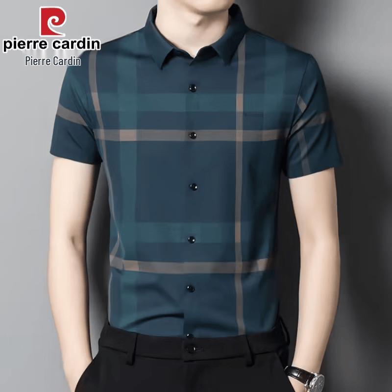 Pierre Cardin Men s Seamless Ice Silk Short Sleeve Shirt 4XL