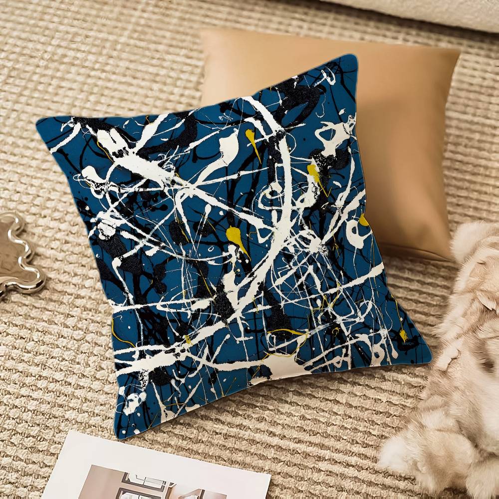 Artistic Sense Of Color Pillow Case Anti-dustmite Invisible Zipper Sofa Bed