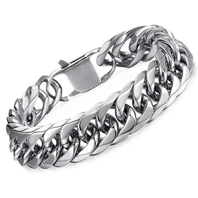 12MM breites dickes Edelstahlarmband Homme Handkette für Männer männlich