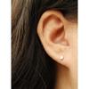 14K Cubic Piercing Earrings
