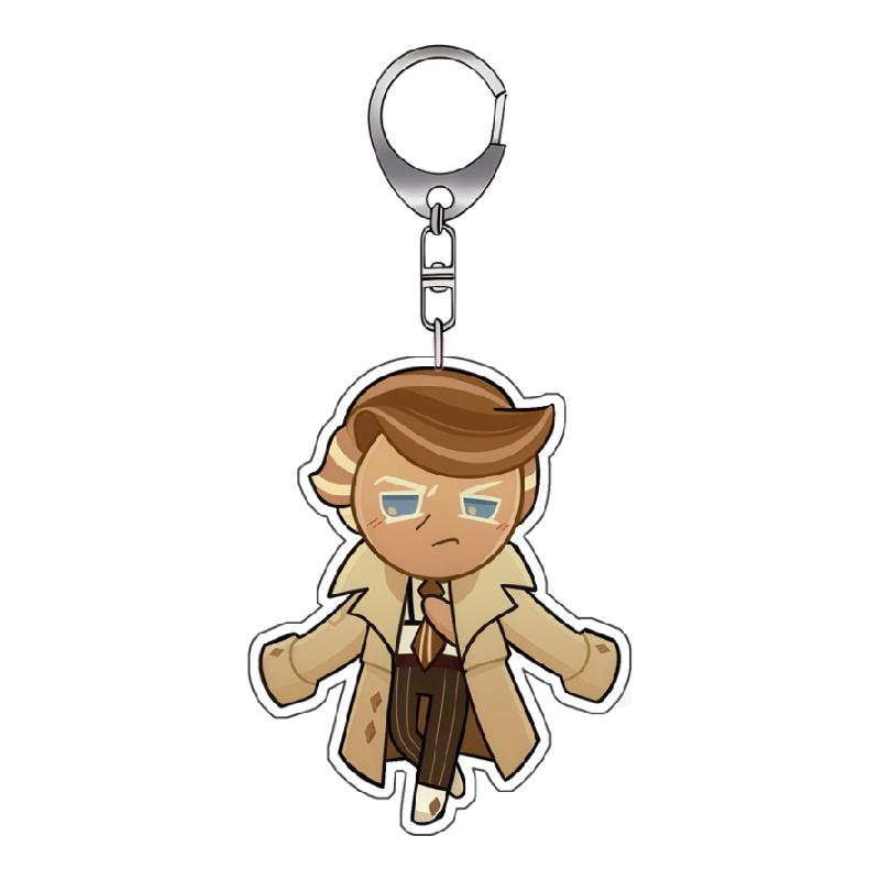 Acrylic Keychain for Cookie Run: Kingdom Sorbet Shark Cookie Sea Fairy Cookie Herb Cookie Q Version Decoration Pendant Gifts 1psc