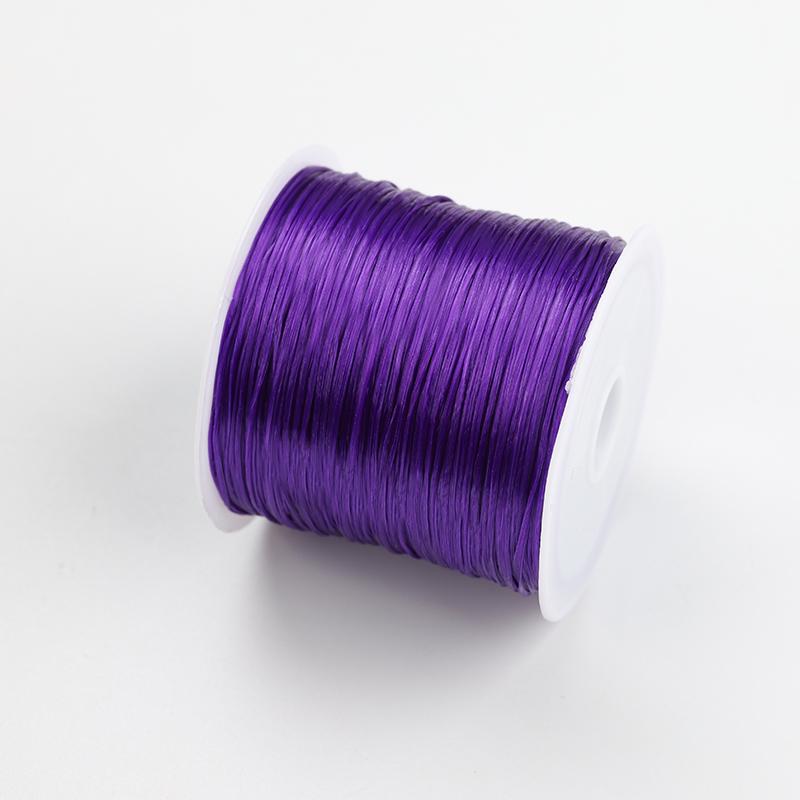 Elastic Cord Roll for Beading: 60m Bracelet & Pearl Thread