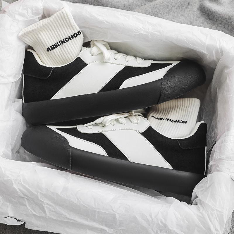 

X117 spring and autumn new low-top men s shoes 2025 fat German training fluffy shoes student casual board shoes trendy couple shoes 44 чорний