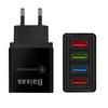 4-Port USB Mobile & Tablet Travel Charger, US & EU Standard, 3A