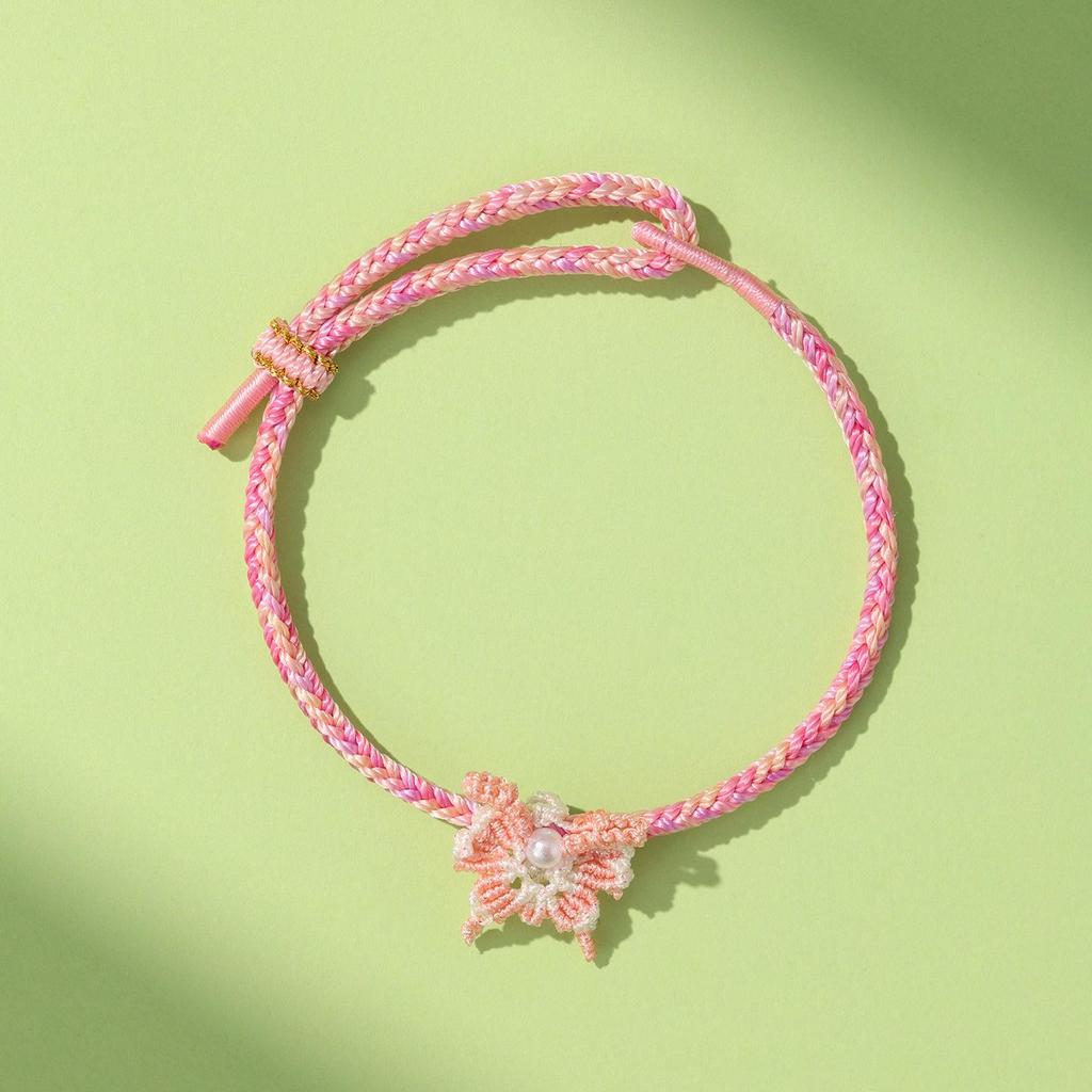 Handwoven Butterfly & Five-Color Rope Bracelet for Dragon Boat Festival - Perfect Gift for Children, Adults, and Couples