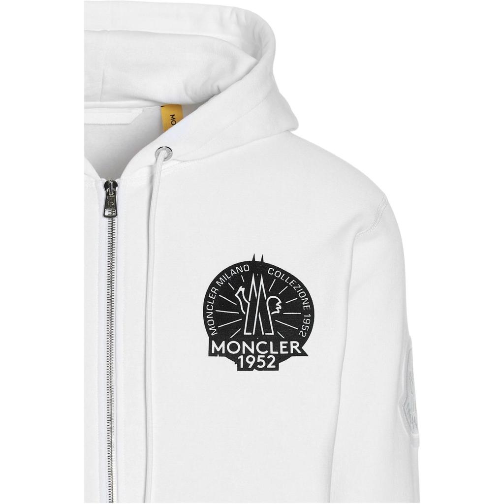 Moncler 1952 Hooded Sweater White Men Tops 8G000-03-809KX-001