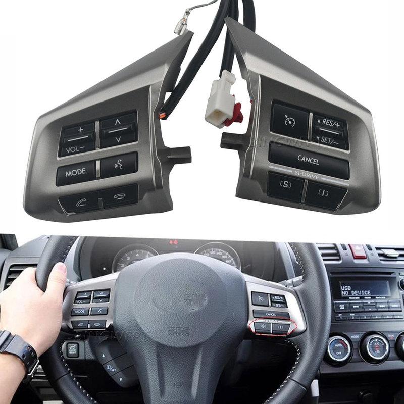 Steering Wheel Cruise Control Switch 83154-AJ180 For Subaru Forest XV Legacy 2013-2014 Bluetooth Phone Button With Backlight