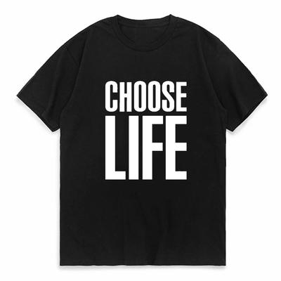 Camiseta Unisex Estampada Elige la Vida Unisexs Trainspotting 90s Wham 80s Top Retro Camiseta Camiseta Unisex Pop Y2k Tops