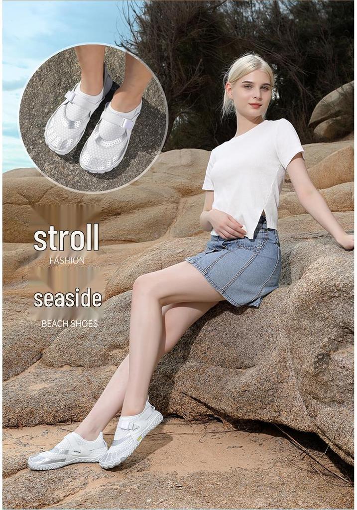 Leichte, rutschfeste Barfuß-Wasserschuhe - Atmungsaktiv, mit dicker Sohle, minimalistisches Design für Strand und Schwimmen, Unisex.
