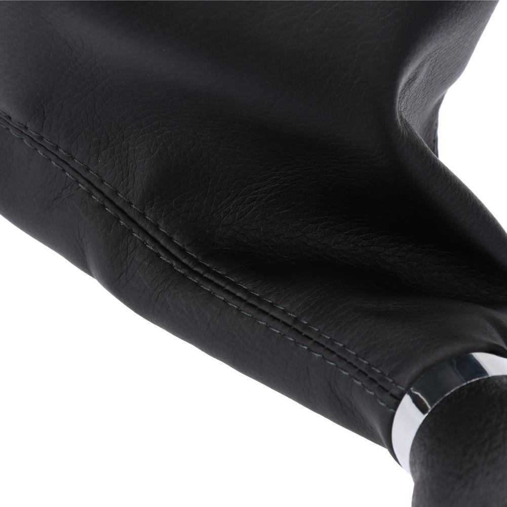 6 Speed Shift Gear Knob Boot Gaiter Frame for VW Passat B6 Black