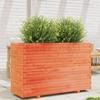 VidaXL Jardinière cire marron 110x40x72,5 cm bois de pin massif, jardinière d'extérieur, bac à fleurs, bac à tomates, 3282601