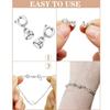 8Pcs Gold Silver Bracelet Extender Plated Magnet Jewelry Clasps Converters  Jewlery Accessories