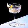 2 Pcs Carved Martini Glasses Cocktail Goblet Old-fashioned Party Glassware Wine Drink Cup Ancient Wedding Champagne Coupes Glass