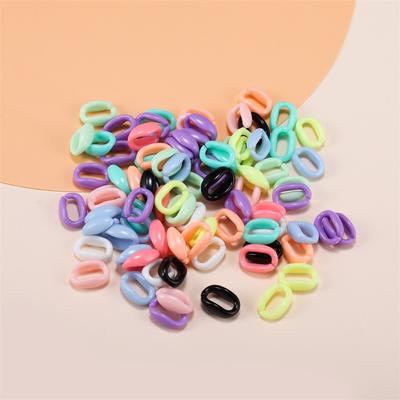 50 adet/grup 16*11mm Renkli Akrilik Link Zinciri Kolye DIY Kolye Bilezik Yapımı Plastik Zincir Bağlantılar Takı Yapımı
