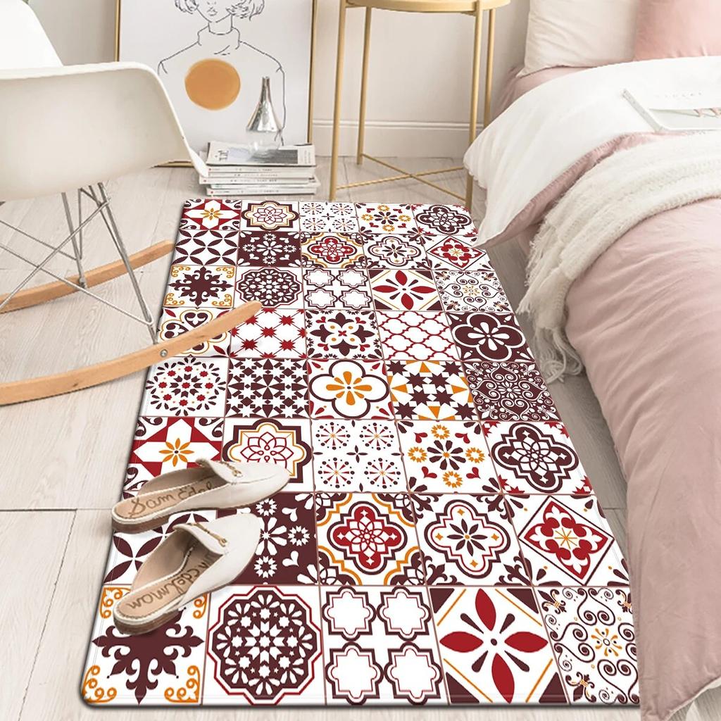 Mandala Patchwork Bedroom Carpet Bathroom Non-Slip Floor Rugs Used In Living Room LaundryRoom Kitchen Home Decoration Mat