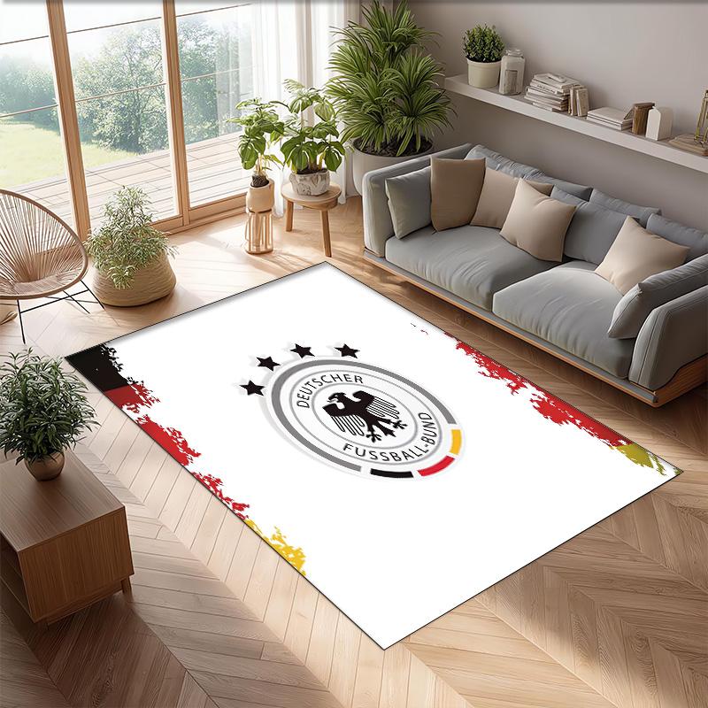 Germany national football team Printed Flannel Area Rug Non Slip Soft Polyester Floor Carpet Indoor Decor Mat for Bedroom Living Room Sofa