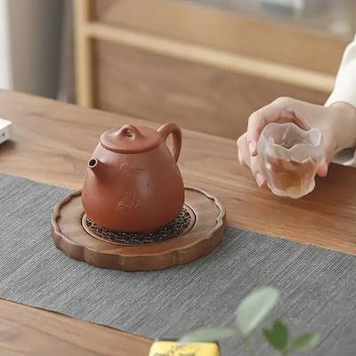 Traditional Walnut Tea Tray Teapot Teacup Solid Wood Tray Mat Office Coffee Cup Trays Home Tea Ceremony Accessories