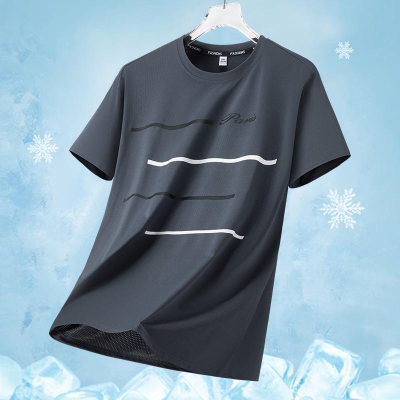 Short sleeved T-shirt men's summer casual loose half sleeved T-shirt men's breathable T-shirt