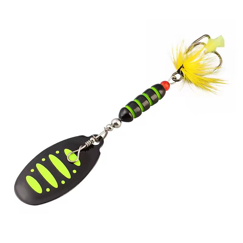 7.5g Inline Spinner Lure Artificial Hard Saltwater Fish Hook Bait Fishing Spinner Bait Metal River Lake Stream