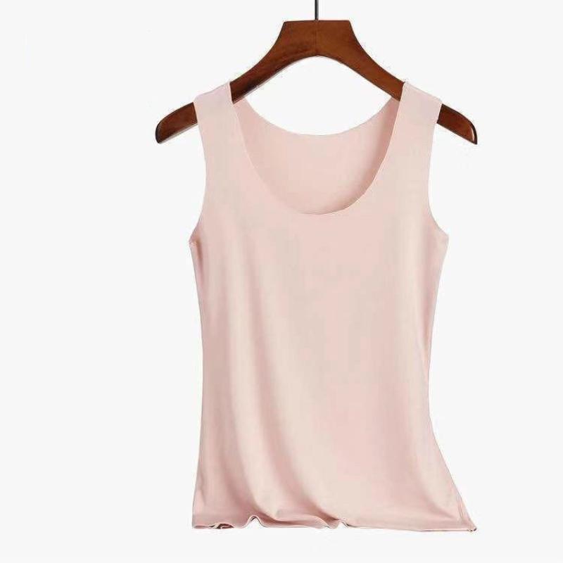 Autumn and Winter Thermal Vest Women's Seamless Women's Suspender Fleece Single Top Bottoming Shirt