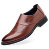 Fashion Summer men's leather shoes Retro classic design style Retro classic design style Black brown outdoor shoes Gentlemen's New