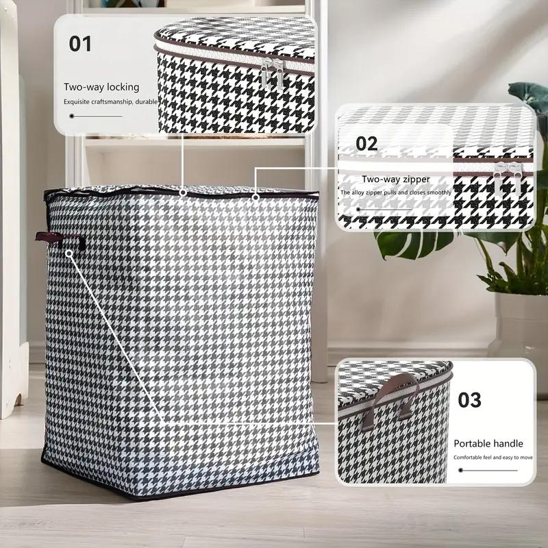 Large Capacity Storage Bags Foldable Clothes Storage Box Closet Organization Under-Bed Storage Closet