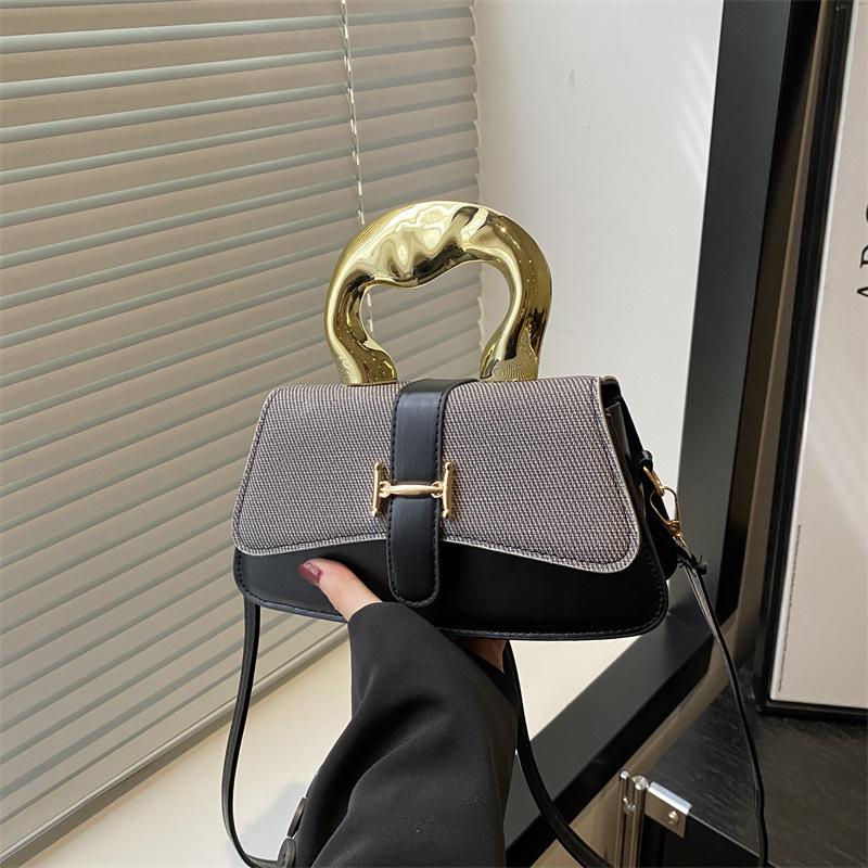 New summer women's premium texture handbag trendy design messenger bag shoulder bag