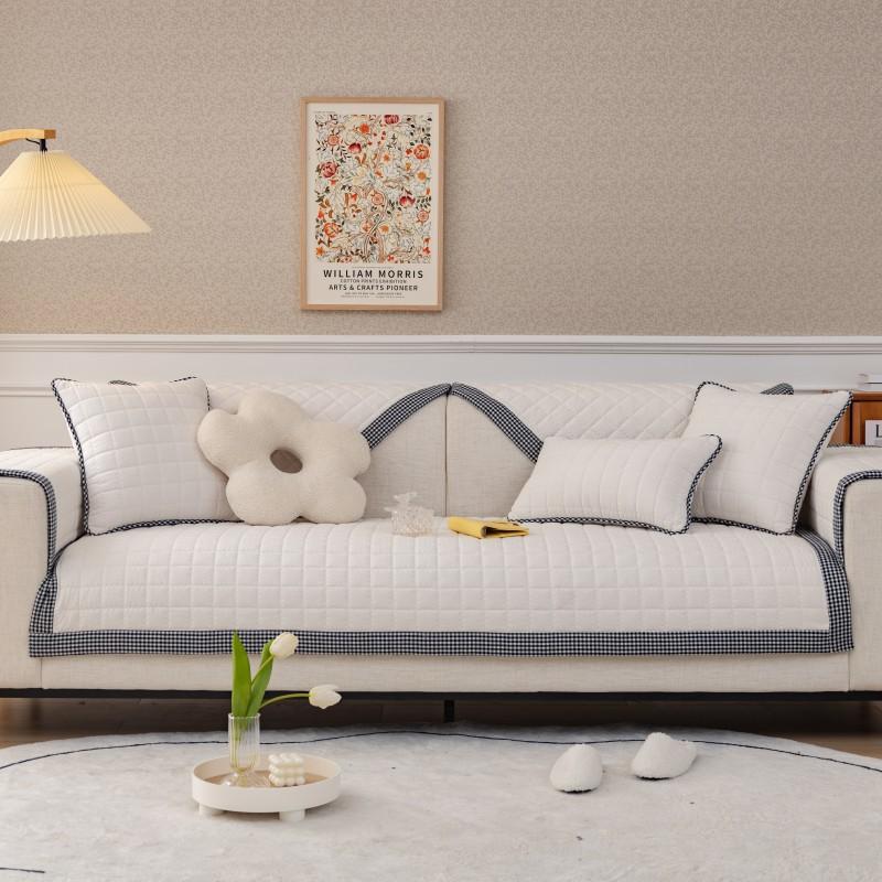 Универсальная тканевая квадратная черно-белая клетчатая диванная подушка на все времена — фото 5