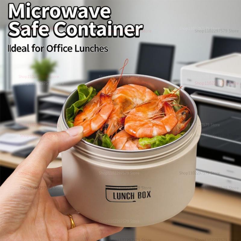 Stainless Steel Lunch Box for Office Workers and Students Multi-Layer Sealed Rice Container Microwave Safe Meal Prep Bento