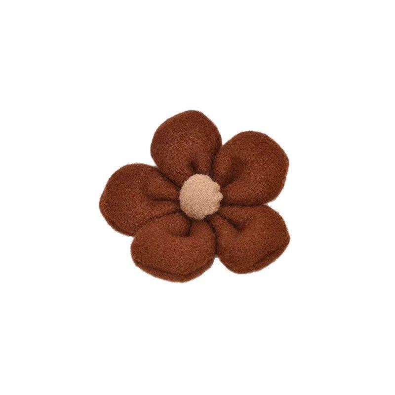 9cm Handmade Woolen Five-Petal Flower for DIY Accessories - Perfect for Headdresses, Shoes, Hats, and Clothing