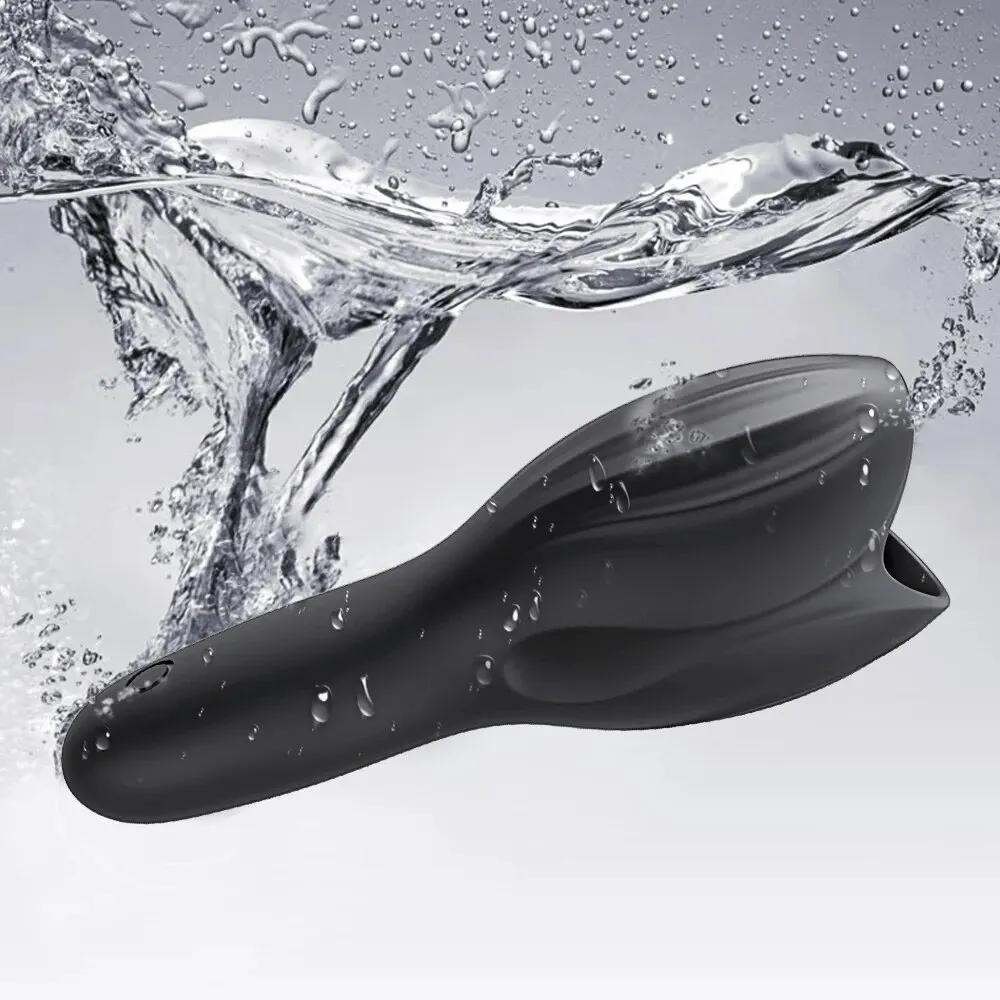 Male Masturbator Exerciser Glans Vibrator Massager Penis Delay Trainer Vibrating Stimulator Sex Toys for Men Adults Products 18+