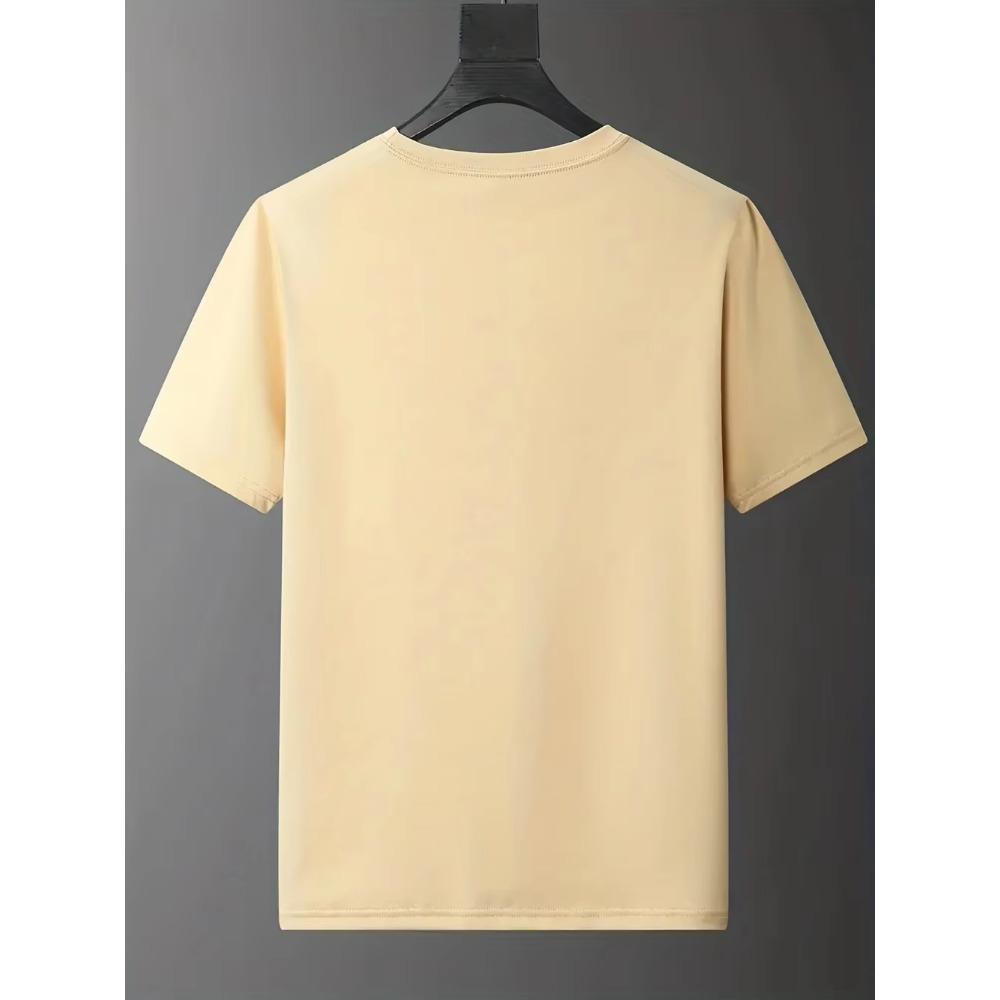 T-shirt d'été à manches courtes et col rond pour homme, 100 % pur coton, ample, confortable, décontracté et à la mode, imprimé KING