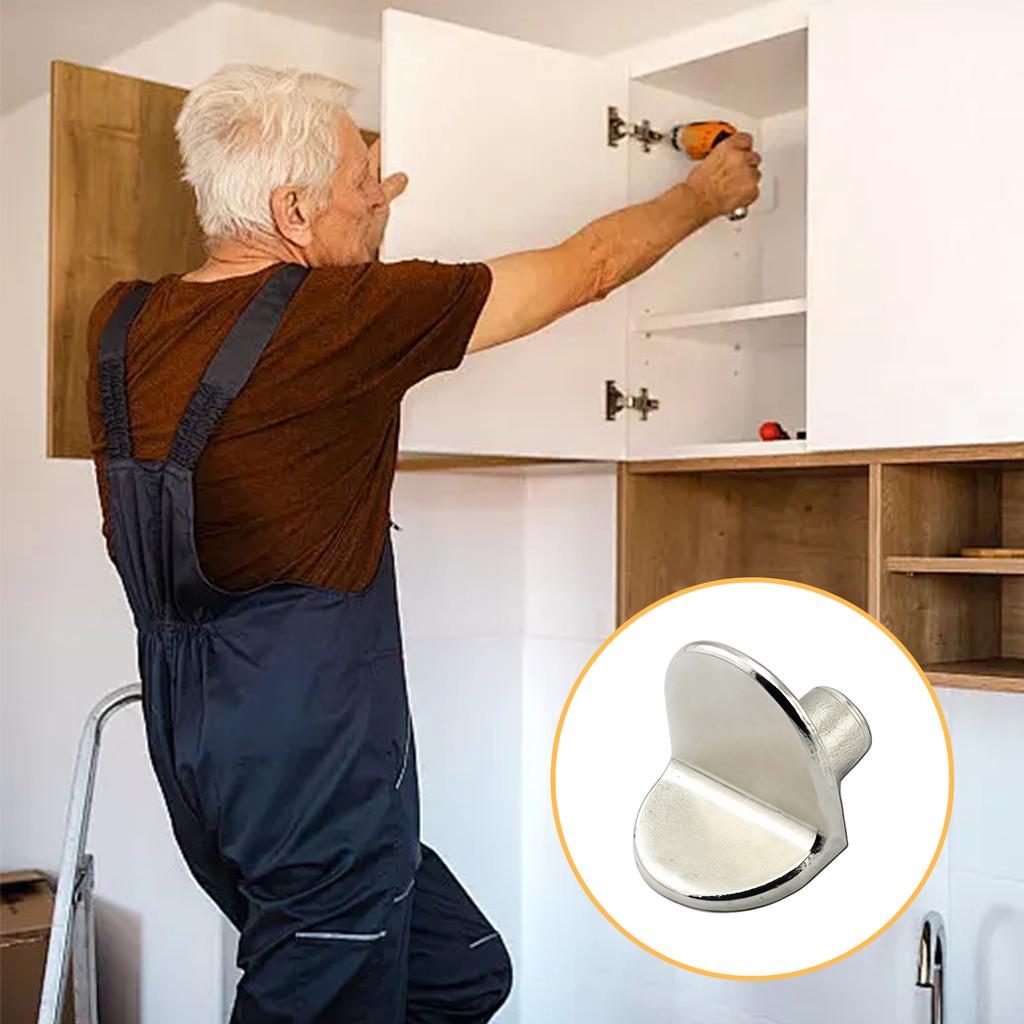 Strong Metal Shelf Brackets Bookcase Supports Corrosion Resistant Shelf Reinforcement Easy to Use for Kitchen Cabinets