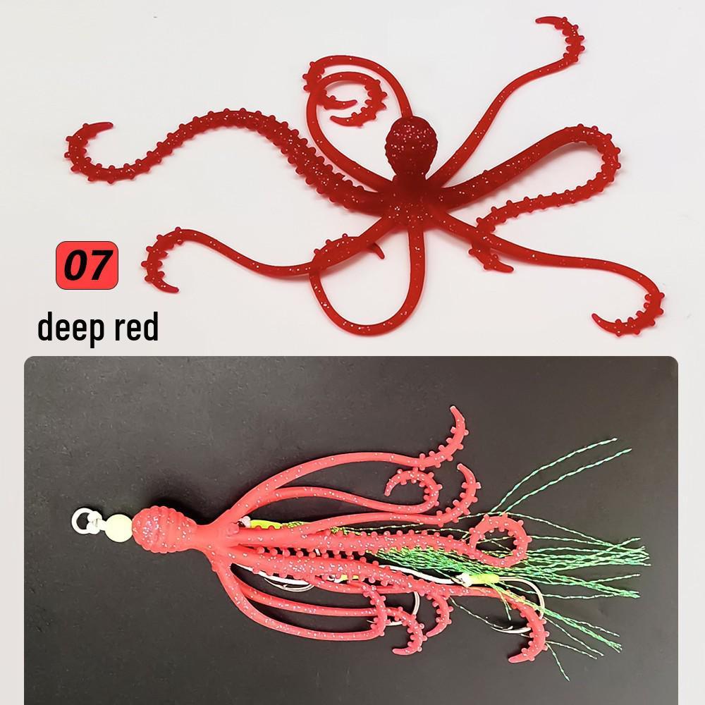 Bionic Squid Octopus Fishing Lures: Soft Tai Rubber Hooks for Sea and Boat Fishing