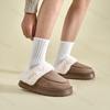 Fashion Men's Cotton Slippers Fashion Winter New Indoor Slip on Warm Plush Home Shoes Thicken Comfortable Outdoor Non Slip Cotton Shoes