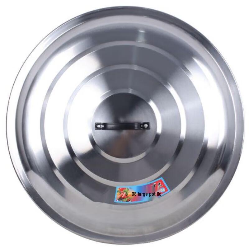 JINGRX 80cm 304 Stainless Steel Universal Pot Lid
