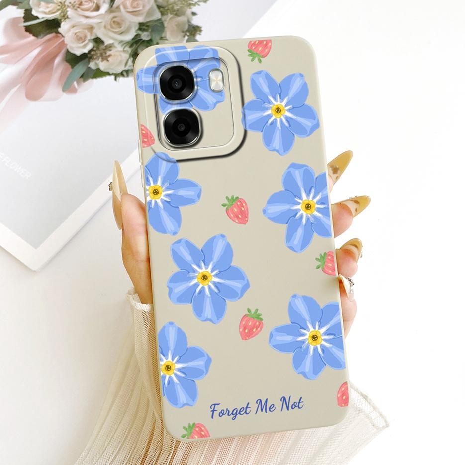 For Oppo A6 4G Case Oppo A6x 5G CPH2783 Pretty Girl Sunflowers Painted Cover Soft Silicone Case For Oppo A6x 4G OppoA6 5G Fundas