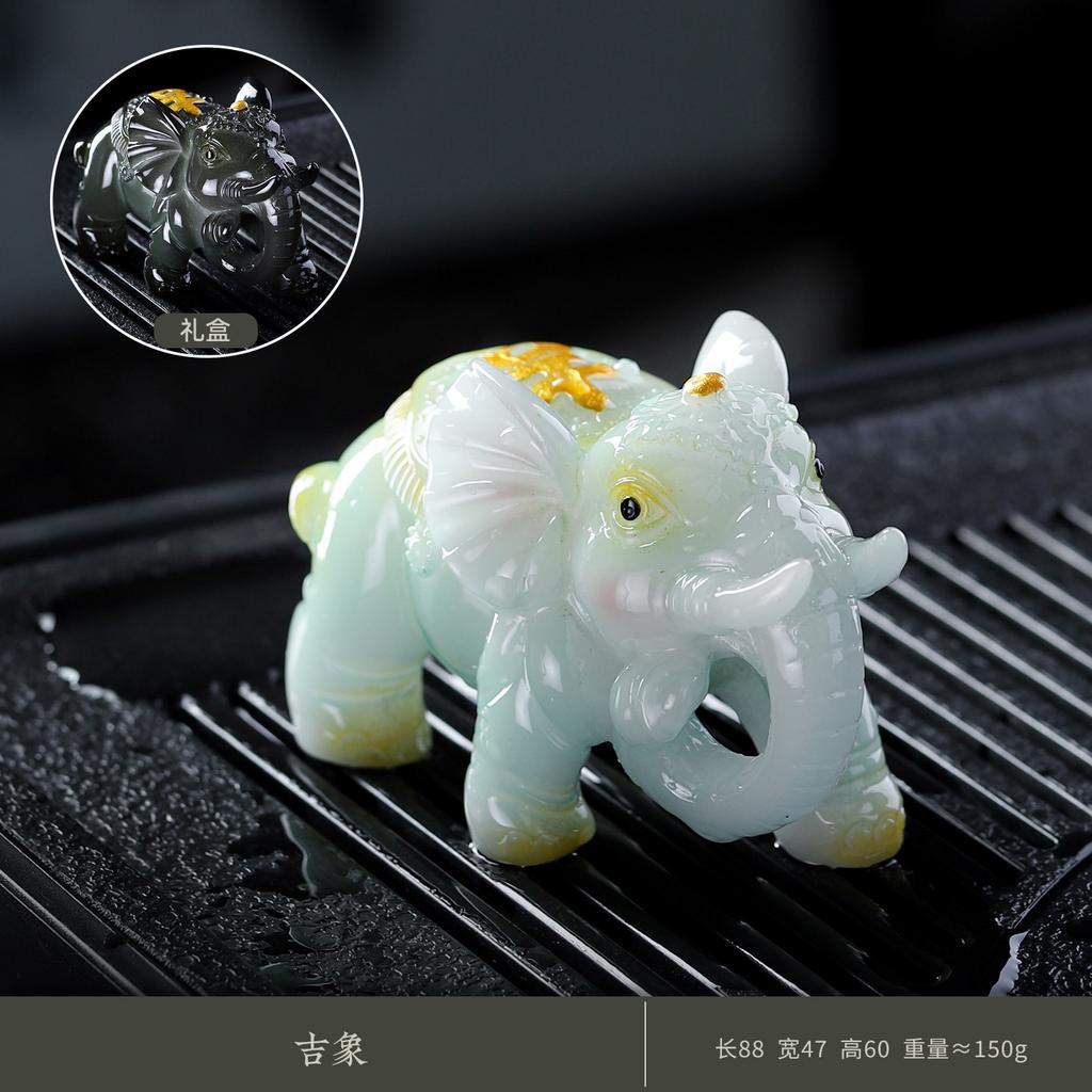Change Color Creative Auspicious Signs Tea Pet Vintage Exquisite Miniatures Tea Figurine Play Toys Tea Statue Ornaments Supplies