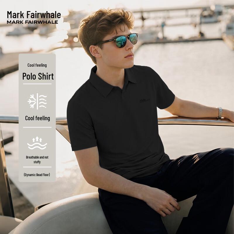 MARK FAIRWHALE Men s Cooling Lapel Polo Shirt 3XL
