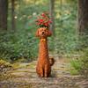 Wacky Dog Vases Funny Flower Vases,Decorative Vases Resin Puppy Sculpture Ornament for Home Decors Housewarmings Gift