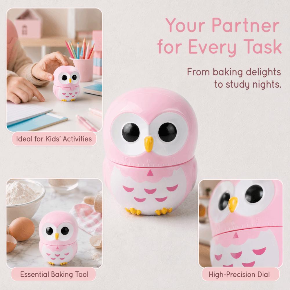 Blue Pink Mechanical Timer ABS Cooking Timer Durable Kitchen Timer Baking Boiling Eggs