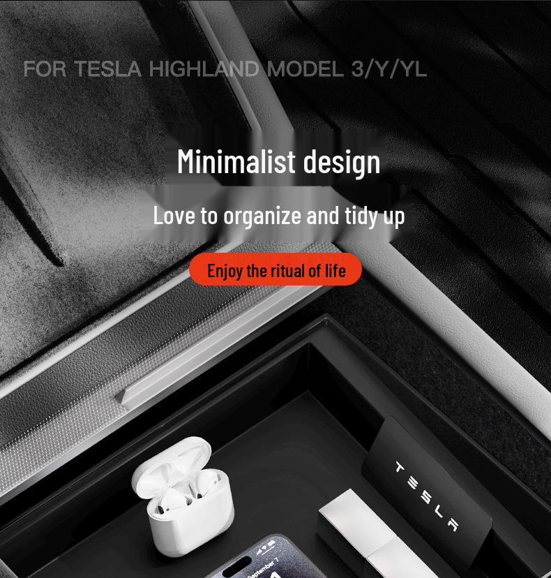 Силиконовый коврик и аксессуар-органайзер для центральной консоли Tesla Model 3/Y