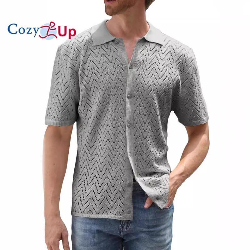 

Уютные мужские винтажные вязаные рубашки поло Argyle с коротким рукавом на пуговицах для гольфа XXXL серый