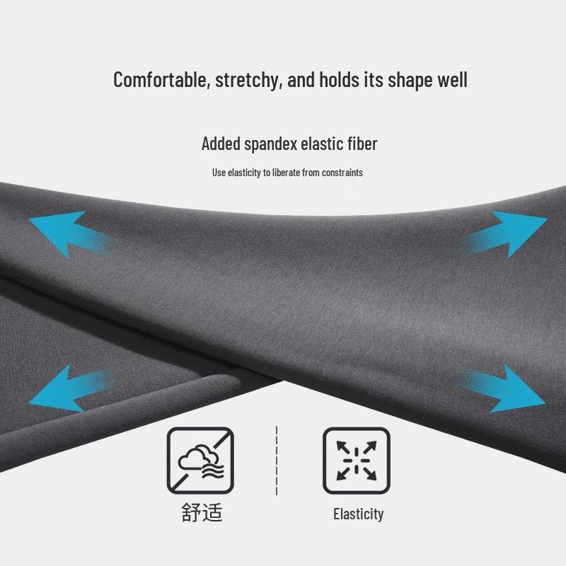 Guirenniao Men's Knit Straight-Leg Casual Pants