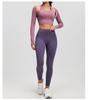 Seamless Cross-Neck Yoga Top, Bra-Free, Two-Piece Look, Tight-Fit Sportswear for Women