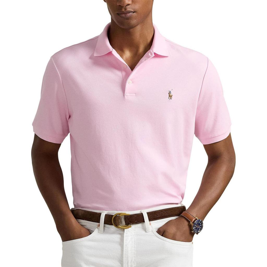 Ralph Lauren Mens Pima Cotton Slim Short-Sleeved Polo Shirt
