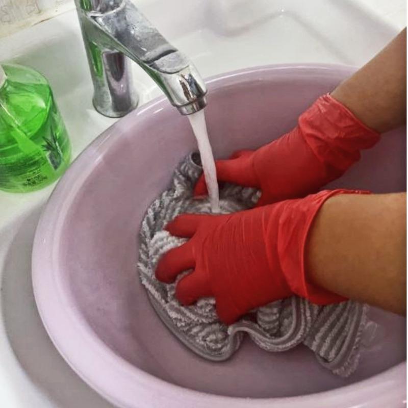 50/20PCS Disposable Red Nitrile Gloves Latex Free Waterproof Durable Work Suitable  Kitchen Cooking Food Beauty Salon Homework