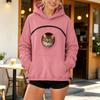 Felpa Unisex con Tasca Centrale per e Cane, Felpa Casual dalla Vestibilità Ampia