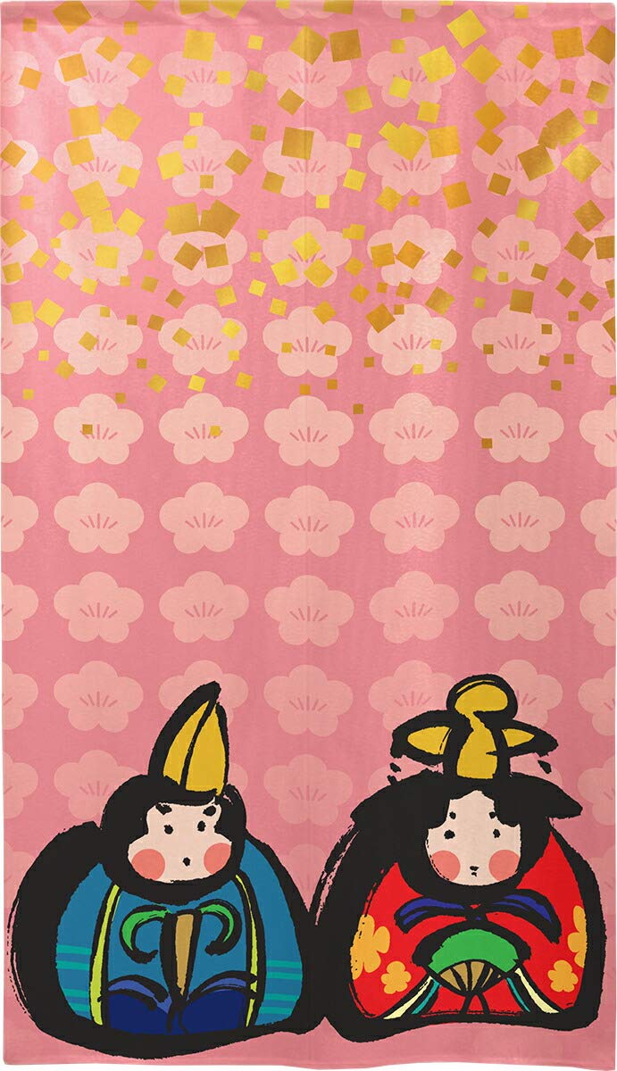 

Noren Kobo Noren Hinamatsuri Hina Doll Hina 85cm 150cm 95094 Curtain, (Girl s Festival), Tapestry, Poster, Decoration, Doll, Wide, Long, Round,