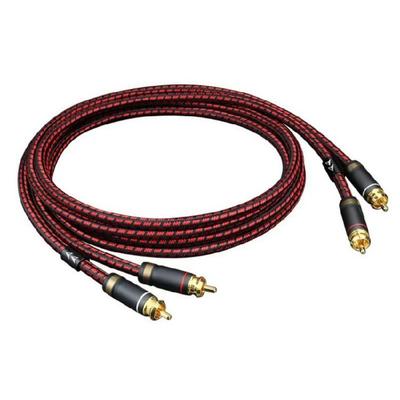 2Pcs Studio 2RCA To 2RCA Sound Signal Cable OFC Conductors Connectrion Cord for Enhances Sound